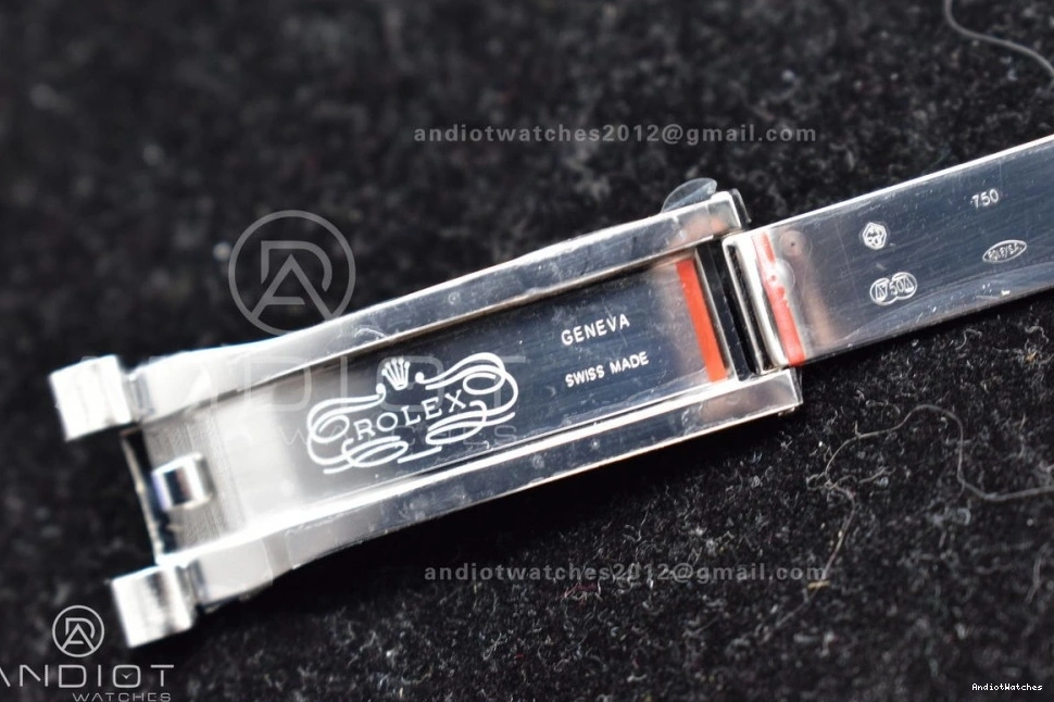 710 GMF Arabic A3255 Steel Dial Cozy Markers SS Blue V on DayDate President Bracelet 40 Iced 904L 1025